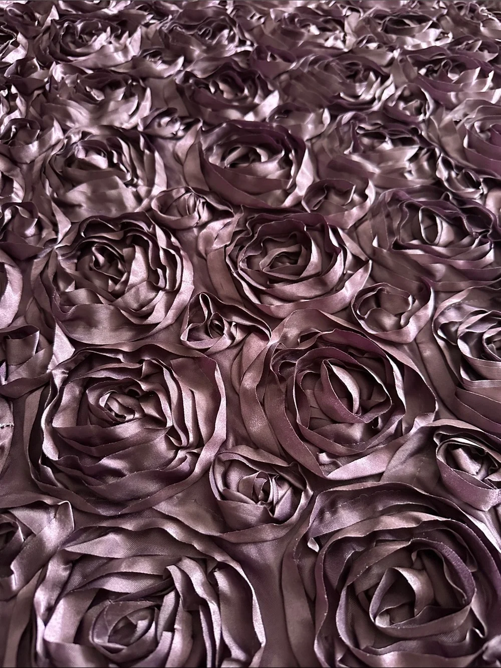Women’s Purple Rosette Throw Blanket 56x46”
